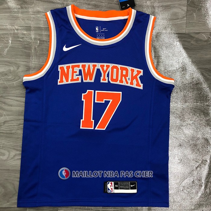 Maillot New York Knicks Jeremy Lin NO 17 Icon Bleu